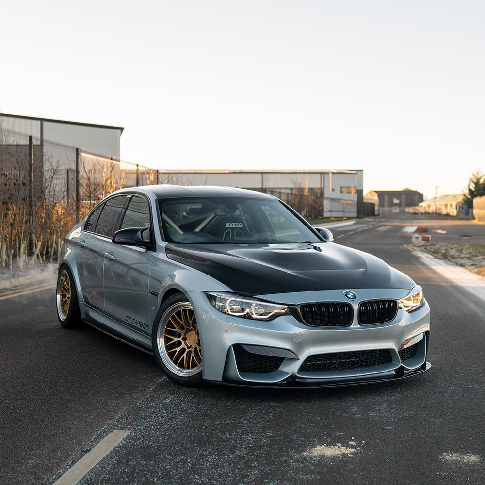 BMW M3/M4 (F80 F82 F83) 2014-2020 Carbon Fibre Splitter - V9 - view 2