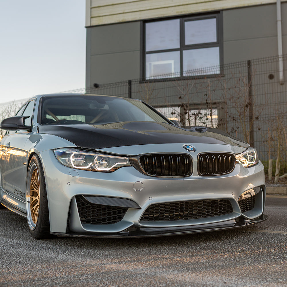 BMW M3/M4 (F80 F82 F83) 2014-2020 Carbon Fibre Splitter - V9 - view 4