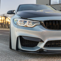 BMW M3/M4 (F80 F82 F83) 2014-2020 Carbon Fibre Splitter - V9 - view 3