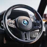 BMW G Series M Sport Carbon Fibre Alcantara Steering Wheel Trim by FORM | Forge Automotive