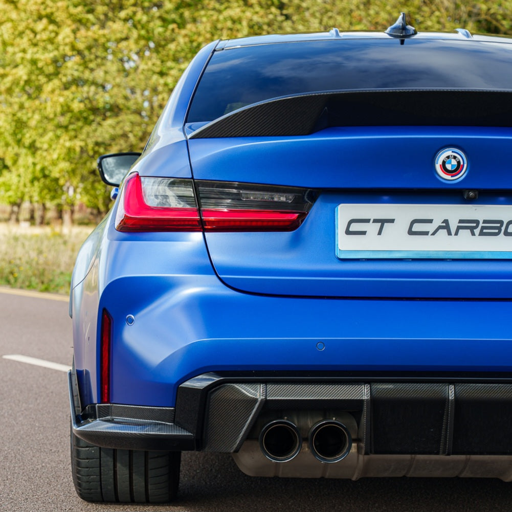BMW G80 M3 & G20 3 Series Carbon Fibre Spoiler - CT Design V2 - view 5