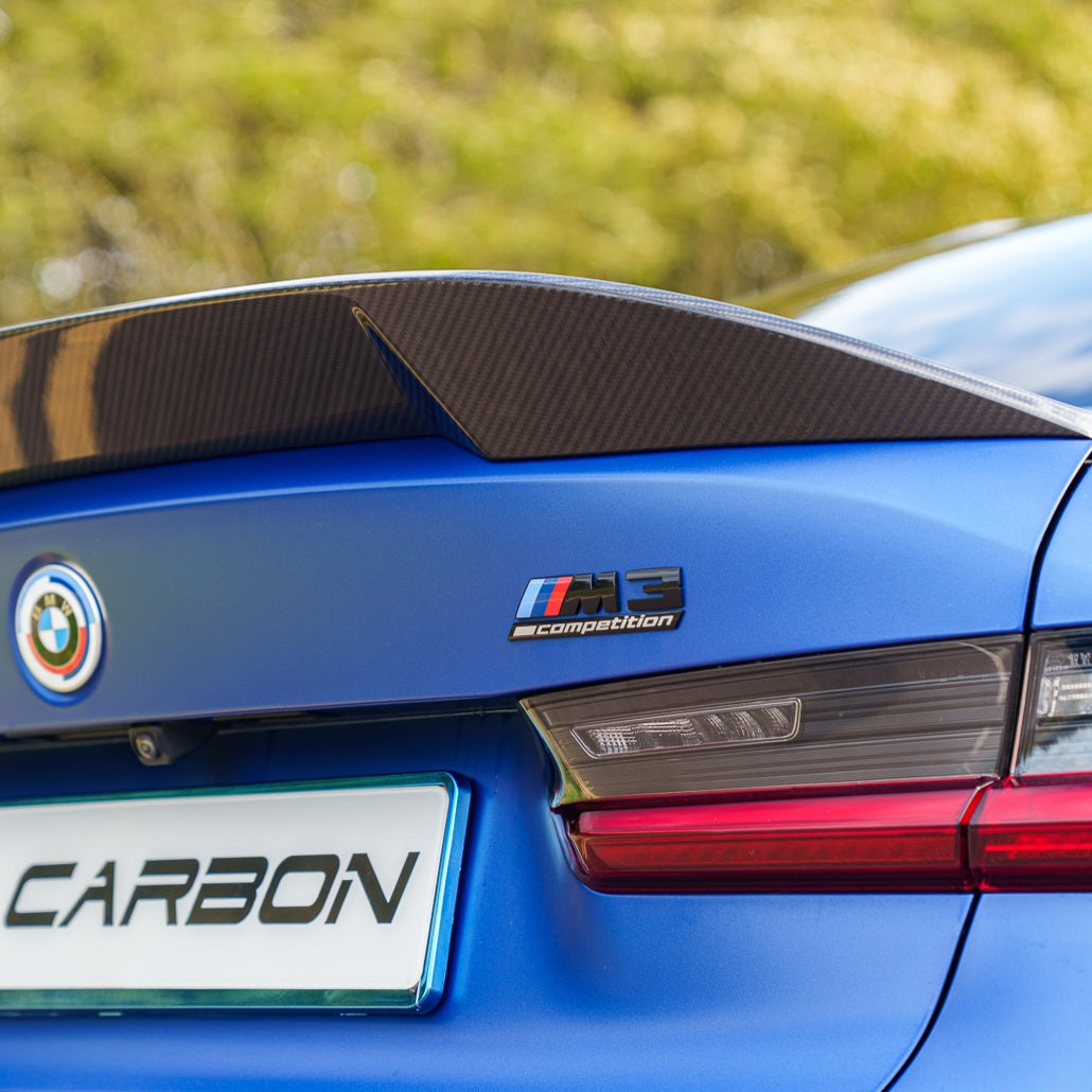 BMW G80 M3 & G20 3 Series Carbon Fibre Spoiler - CT Design V2 - view 3