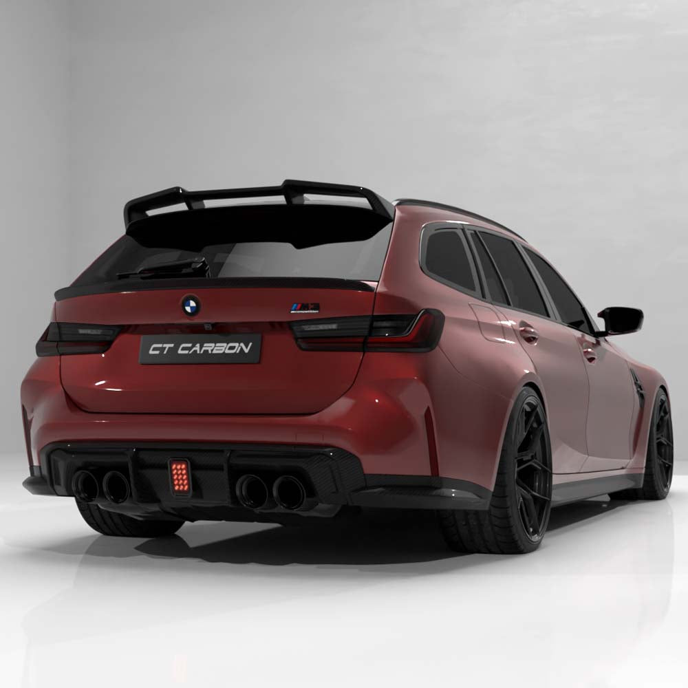 BMW G81 M3 & G21 3 Series Touring 2018+ Carbon Fibre Middle Spoiler - CT Design - view 7