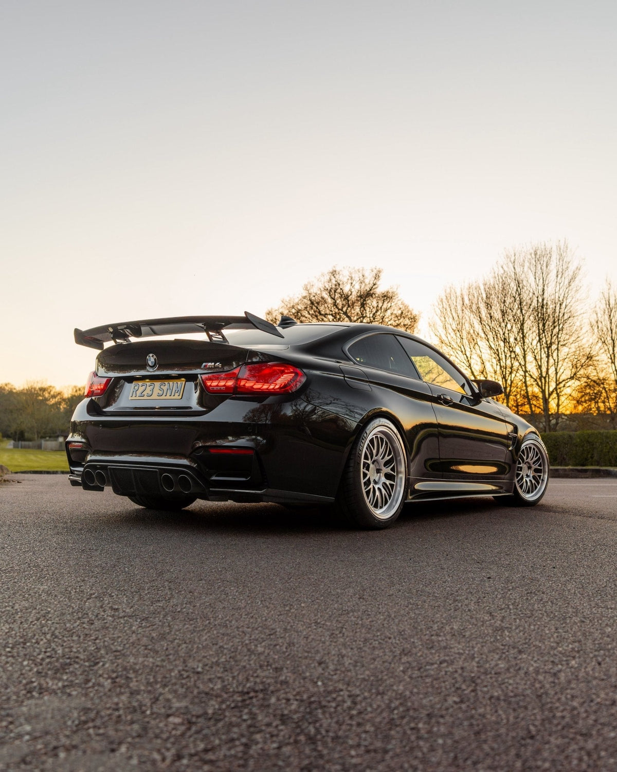 TR87 V2 Pre-Preg Carbon Fibre Rear Wing for Flat Boot Lids by TREVORA | Forge Automotive